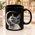 Crescent Moon Cat Mug